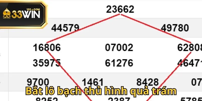 Cách bắt cầu bạch thủ lô theo hình quả trám cho tân binh cá cược
